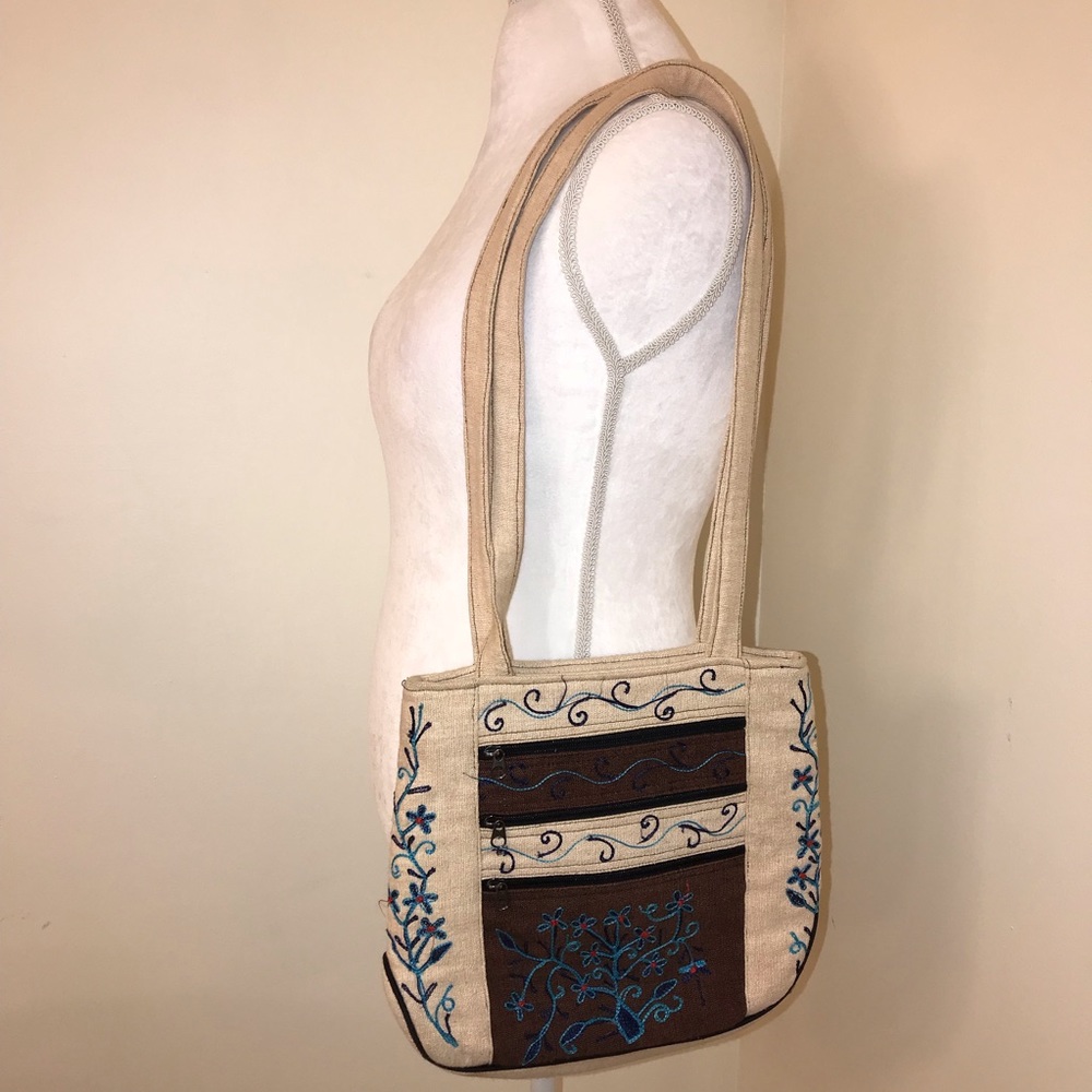Embroidered Boho Shoulder Bag - Picture 2 of 8